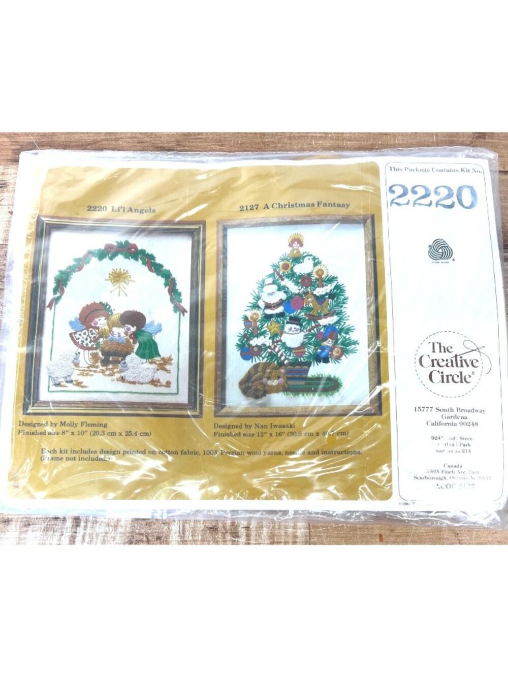 Christmas Needlepoint Kit - Lil Angels & A Christmas Fantasy